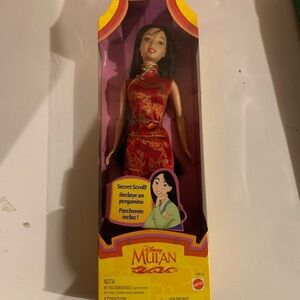 Disney Mulan Doll in Elegant Red and Gold Dress